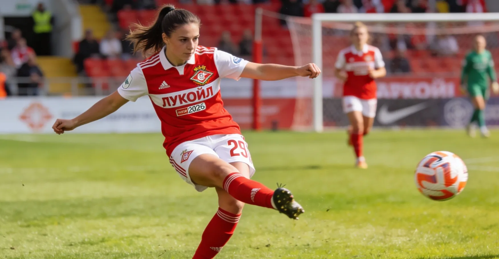 ЖФК Спартак Москва в сезоне 2025/2026: чемпионство 2025 года, матчи и результаты, состав команды, турнирная борьба в Женской Суперлиге.