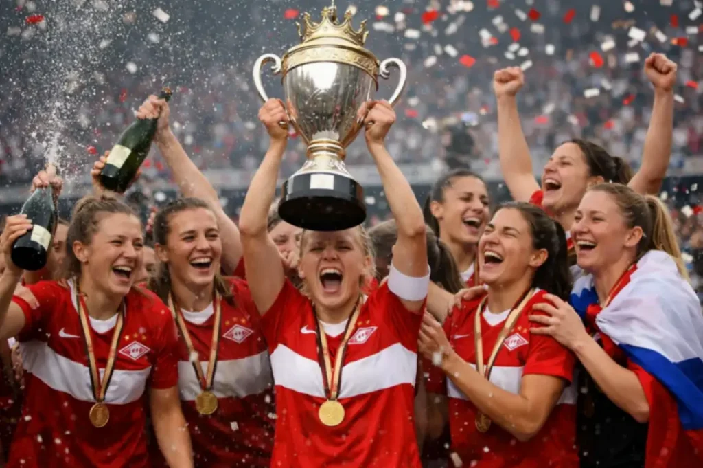 ЖФК Спартак чемпион России и церемония награждения